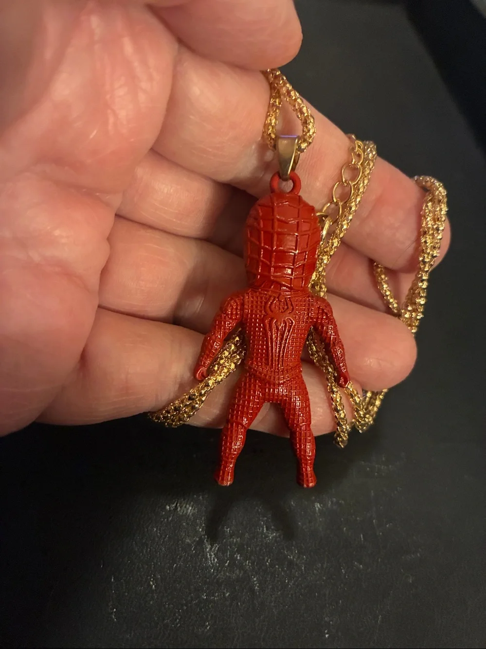 Kids Red Superhero Spider Man Pendant Necklace - Fun Character Accessory NWOT